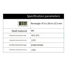 Voor Elektronische Temperatuur- en Vochtigheidsmeters met LCD-Monitor voor Binnenruimtes, Geschikt voor 3D-Printeraccessoires B