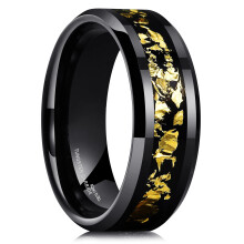 8mm Tungsten Wedding Band for Men Matte Brushed Finish Comfort Fit Polished Edges Durable Style