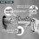 Pipe Extractor Tool Pipe Nipple Extractor Set Pipe Remover Kit Broken Pipe Thread Remover Fits 1/2" to 1" Pipe Capacity 3