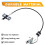 4915034100 Front Parking Brake Cable for  Korando C 5