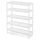 KEPLIN 5 Tier Natural Bamboo Shoe Rack Easy Assembly, White 1