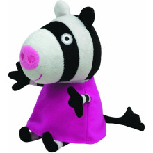 TY Original Beanie Babies Collection Peppa Pig Zoe Zebra 15cm Soft Plush Toy