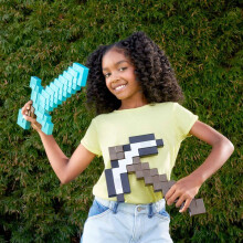 Mattel Minecraft Iron Pickaxe Toy for Role Play and Adventure