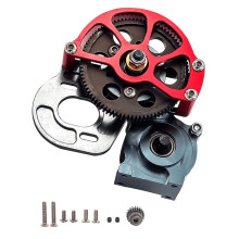 Alloy Aluminum RC Transmission Gearbox with Hardened Steel Gears for 1/10 Axial SCX10 Crawler Upgrades