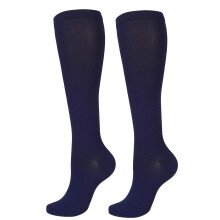Graduated Compression Socks 2030mmHg for Men and Women, AllDay Comfort Support for Running, Travel, Nursing, Navy S/M