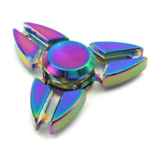 Metal Rainbow Fidget Spinner for Adults and Kids, Speed Durable Hand Spinner with Long Spin Time