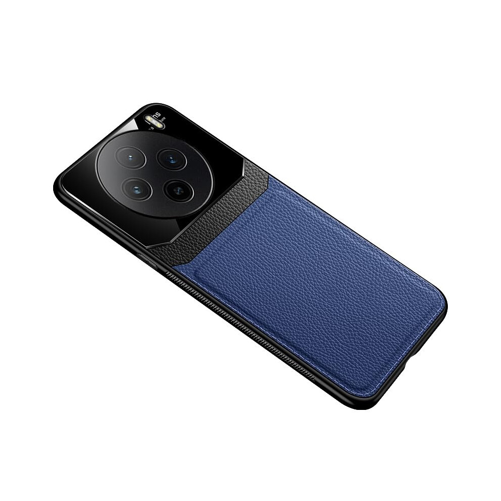 Shockproof Leather Cover Case With Raised Camera Protection Antidrop Slim Design For Vivo X90 Pro Plus 5G Blue 9330225211518