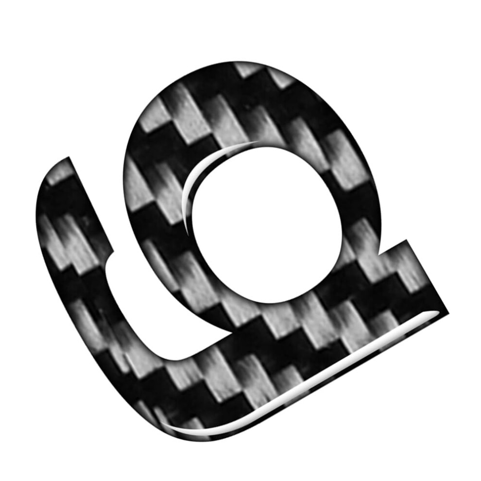 Carbon Fiber Car Letter Sticker G Weatherproof ScratchâResistant Emblem Decal For Auto Truck Boat Black 9771547742999