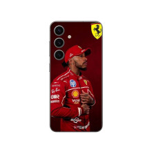 Custodia per telefono - Ferrari - Samsung Galaxy S24 FE - Flessibile - Silicone - Nero