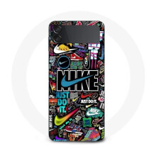 Coque - Nike - Galaxy Z Flip4 - Kleurrijk - Flexibel - Pikachu en Goku Motief