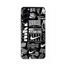 Coque - Nike - Galaxy A26 - Silicoon - Zwart - Graffiti Zwart en wit