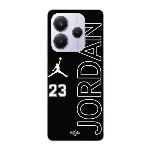 Xiaomi Funda - Xiaomi - Redmi Note 14 5G - Negro - Logo Jordan 23 - Flexible