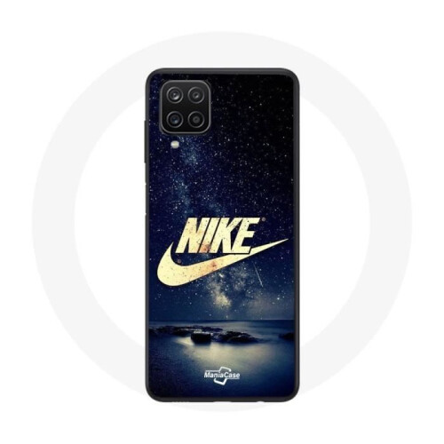 Nike Capa - Nike - Samsung Galaxy A22 4G - Logo Dourado - Noite Estrelada - Flexível