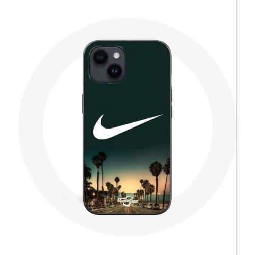 Nike Coque - Nike - iPhone 14 Plus - Softer - Schwarz - Palmier Miami