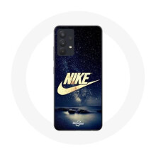 Coque - Nike - Samsung Galaxy A13 4G - Gouden Logo - Sterrennacht - Zacht