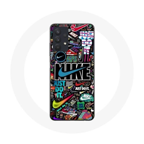 Nike Capa - Nike - Galaxy A32 4G - Colorido - Just do it - Flexível em silicone plástico