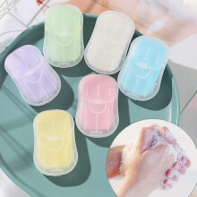 50PC Portable Soap Paper Sheets for Travel Hand Washing, Disposable Bulk Pack for Camping and Hiking