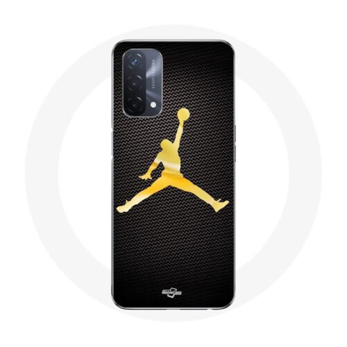 Nike Capa - Nike - Oppo A93 5G - Logotipo Jordan 23 - Cor dourada - Flexível