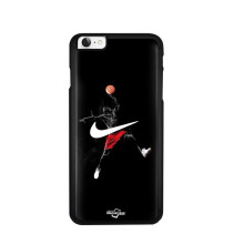 Telefoonhoesje - Nike - Iphone 7 - Soepel - Silicomende - Zwart Jordan-logo