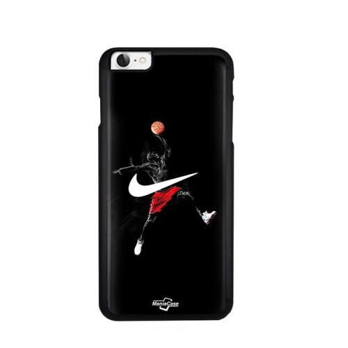 Nike Capa de telefone - Nike - Iphone 7 - Flexível - Silicone - Logo Jordan preto