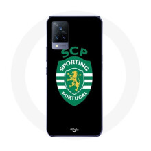 Coque - Vivo - v21 5G - Sporting Portugal - Pehmeä - Musta - Päivittäinen suoja