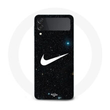 Coque - Nike - Galaxy Z Flip4 - Zwart - Sterrenstelsel - Flexibel