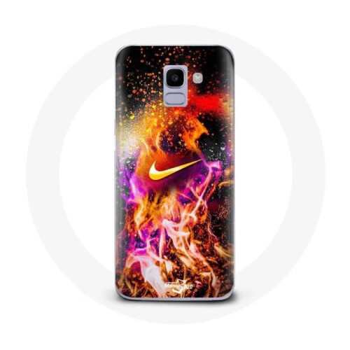 Nike Hülle - Nike - Galaxy J6 2018 - Bunt - Flexibel - Synthetisch
