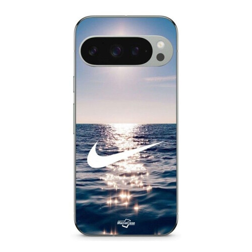 Nike Capa - MANIACASE - Google Pixel 9 Pro XL - Silicone - Flexível - Logo Nike Mer Soleil