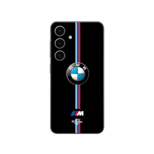 BMW Capa - BMW - Samsung Galaxy S24 FE - Flexível - Preto - Logo M