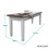 Noa and Nani Canterbury Hallway Bench Entryway Medium in White and Dark Pine 6