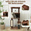 PawHut Árbol para Gato Marrón 55 x 44 x 132 cm 2