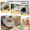 PawHut Contenedor de Pienso Gris 44 x 32 x 37 cm 4