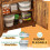 PawHut Contenedor de Pienso Gris 44 x 32 x 37 cm 5