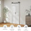 Homcom Puerta Plegable Corredera Blanco 90 x 3.5 x 210 cm 6