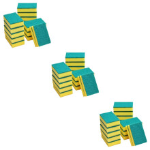 45pcs DualSided Kitchen Sponge Set, Heavy Duty Scouring Pads for Deep Stain Removal