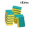 45pcs DualSided Kitchen Sponge Set, Heavy Duty Scouring Pads for Deep Stain Removal 5