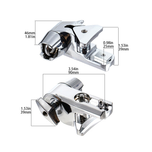 Easy Installation Drum Clamp Metal Texture Perfect for Drums 2