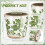 Multiple Size Ceramic Planter With Drainage-green flower 3