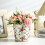 Multiple Size Ceramic Planter With Drainage-green flower 4