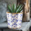 Multiple Size Ceramic Planter With Drainage-green flower 5