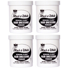 Black & White Genuine Pluko Hair Dressing Pomade 200ml x4