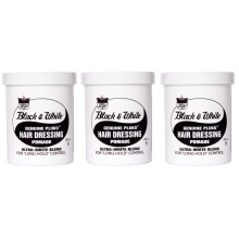 Black & White Genuine Pluko Hair Dressing Pomade 200ml x3