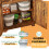 PawHut Conjunto Comedero Contenedor Blanco 60 x 30 x 36 cm 6