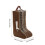 4PCS Clear View Shoe Protector Bag PVC Waterproof And-brown 4