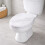 Spot On Dealz 18'' Marble Effect Wooden Toilet Seat White 7