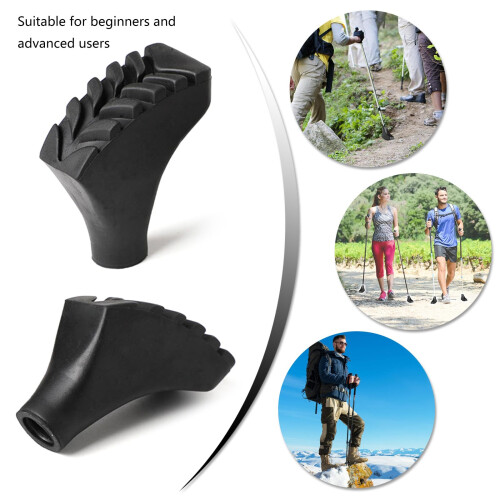 Rubber Cane Tips Anti Slip Self Standing Walking Stick Rubber Caps Durable Replacement Pads 1