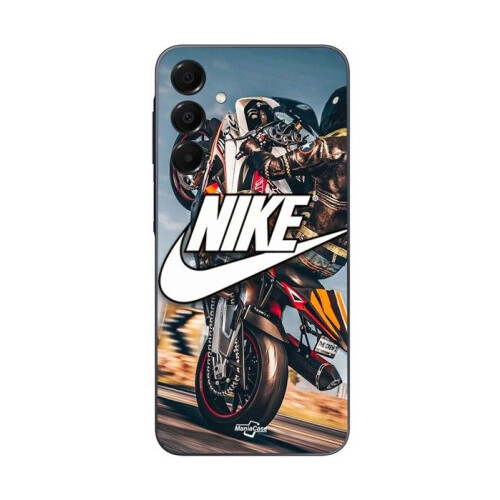 Nike Capa - Nike - Galaxy A16 - Silicone - Flexível - Logo branco roda de moto