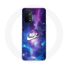 Coque - Nike - Oppo A54 5G - Witte Logo - Flexibel - Kleurrijk