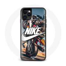 Coque voor iPhone 11 Pro - Nike - Witte Logo - Motief Motorwiel - Flexibel - Unisex