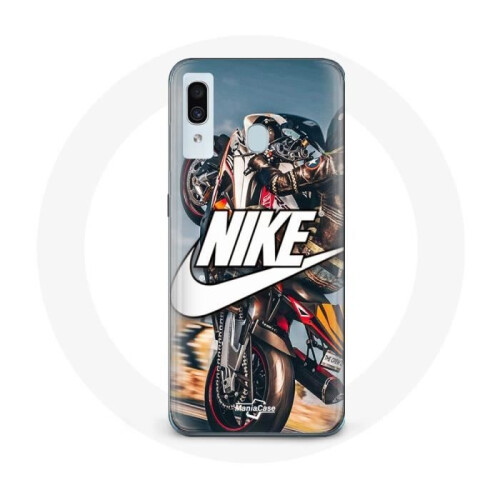 Nike Coque - Nike - Galaxy A20e - Souple - Wit - Motorwiel